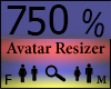 Any Avatar Size,750%