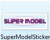 Super Model Sticker