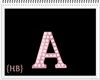 {HB} Letter A Pink