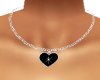 [cO]Black Heart Necklace