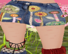 denim mini skirt