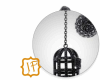 Earring CD Birds Cage