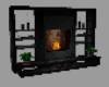 shelves+fireplace