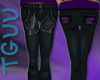 [TGUU] Jeans purple rose