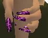 purple lightening nails