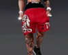 Red Y2K Short M