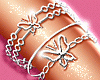 !H! Butterfly bracelet L