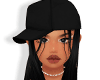 𝓁.  hair + cap black