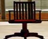 Cherry wood desk chair