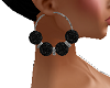 Blk Dia & Platn earrings