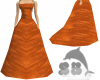 Orange Velvet Gown