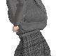 A~ Gray Skirt/Sweater