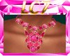 Hot Pink Crystal Ncklce