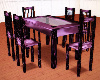 purple dining table