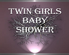 Twin Girls Shower Cake