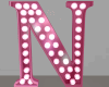 Anim Pink Letter N Sign