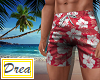 Hurley- Red Shorts