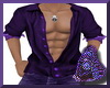 Purple Open Shirt M