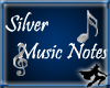 Silver Music Notes