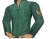 jacket leather green