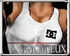 T-Shirt DC White Muscled