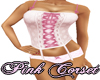 Pink Corset Top Only
