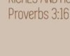 proverbs 3:16