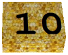 box sparkly gold #10