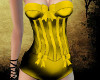 yellow rave corset