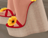 Wedge Heels +Flowers v06