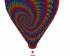 rainbow hot air balloon