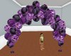purple balloon arch