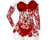 Sexy red flower dress RL