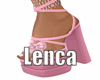 Pink bow  heels