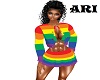 rainbow suit