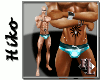 Teal PVC Speedo