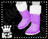 {K} Purple Boots Fur