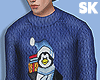 SK. Blue Pyjama sweater