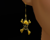 (H)Gold skull earrings