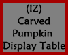 Carved Pumpkin Table