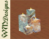 Stone Candles w/spots