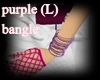 purple bling bangle (L)