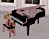 Rose Black Piano