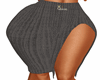 Knit Skirt Grey Xxl
