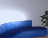 ★ blue suede couch