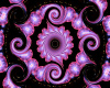 purple swirl hexagon