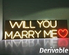 Will You Marry Me LED