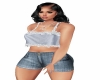 RD-SilkLaceTopShortJeans