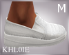 K white loafers M