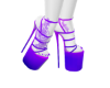 blue and purple heels